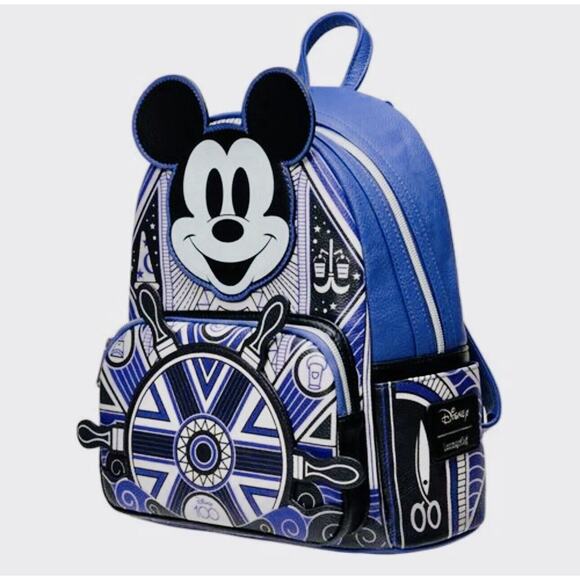 *NEW EXCLUSIVE* Disney 100 Art Deco Mickey Mouse Mini-Backpack- EE Exclusive - Picture 4 of 7